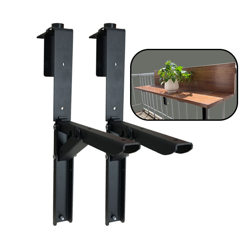 Durable Balcony Bar Bracket Set for Easy Outdoor Installation  Adjustable amd Space-Saving