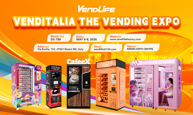 VENDLIFE nimmt mit innovativen Verkaufsautomaten-Lösungen an Venditalia 2026 in Rimini teil