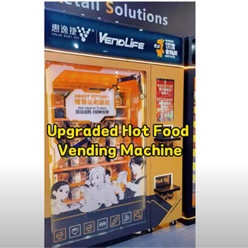 Hot food Vending Machine With Double Microwaves