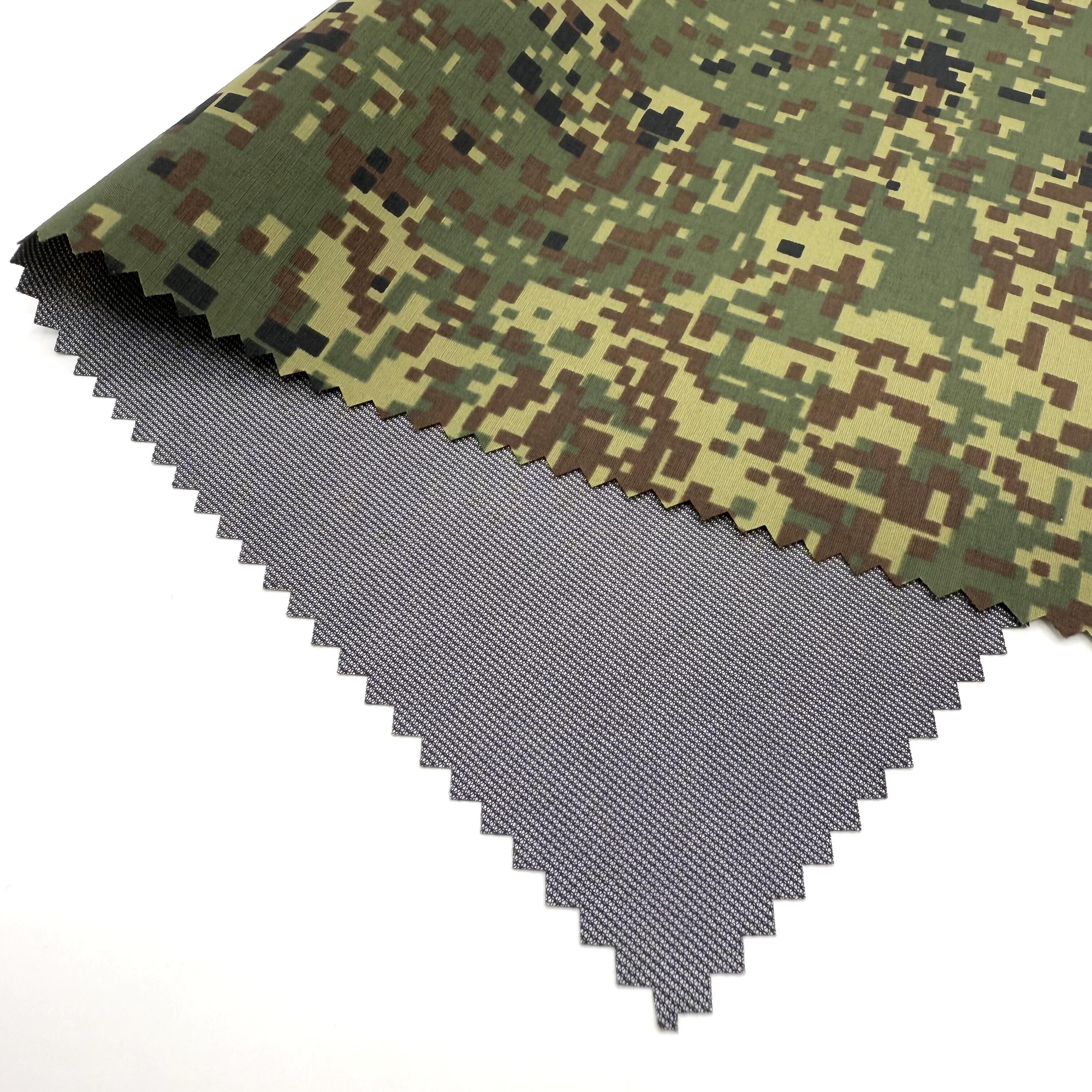 Tissu Nylon Taslan camouflage imperméable, 3 couches