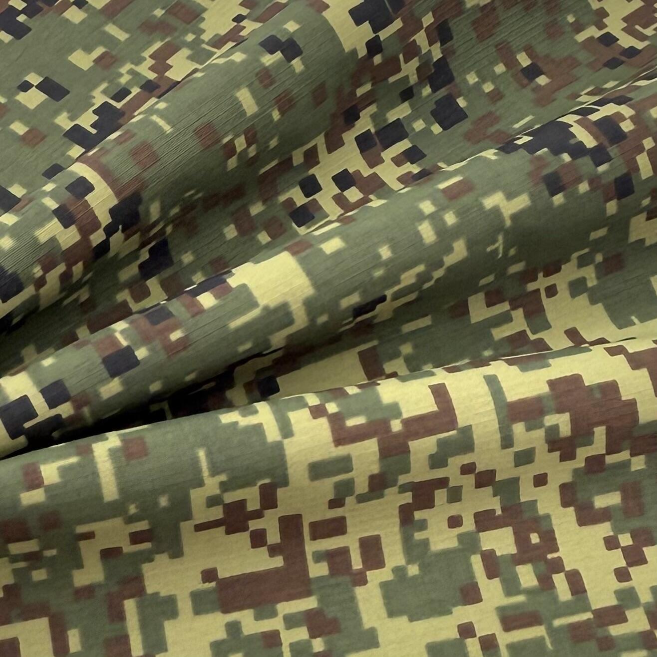 Waterproof Camouflage Nylon Taslan 3-Layers Printed Fabric 