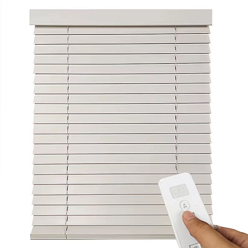 Elevate your decor with our high-quality motorised venetian blinds
