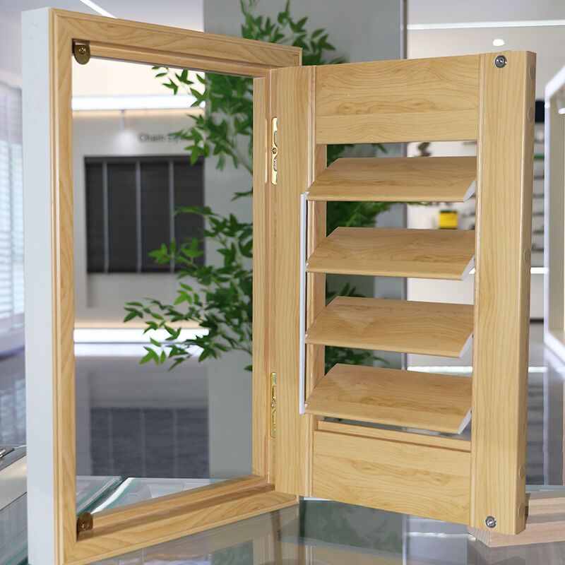 Transform your room with our wide selection of customizable PVC wooden louvers