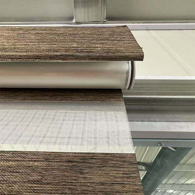 Create a modern and sophisticated look with motorized zebra blinds