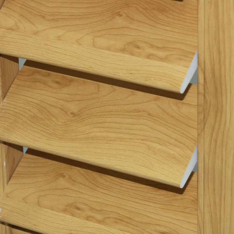 Eco-friendly and long-lasting PVC wooden louvers for a sustainable home du00e9cor option