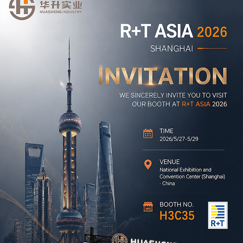 Huasheng Window Fashion will participate in the 2026 R+T Asia Asian Doors, Windows and Sunshade Exhibition and cordially invites you to visit booth H3C35