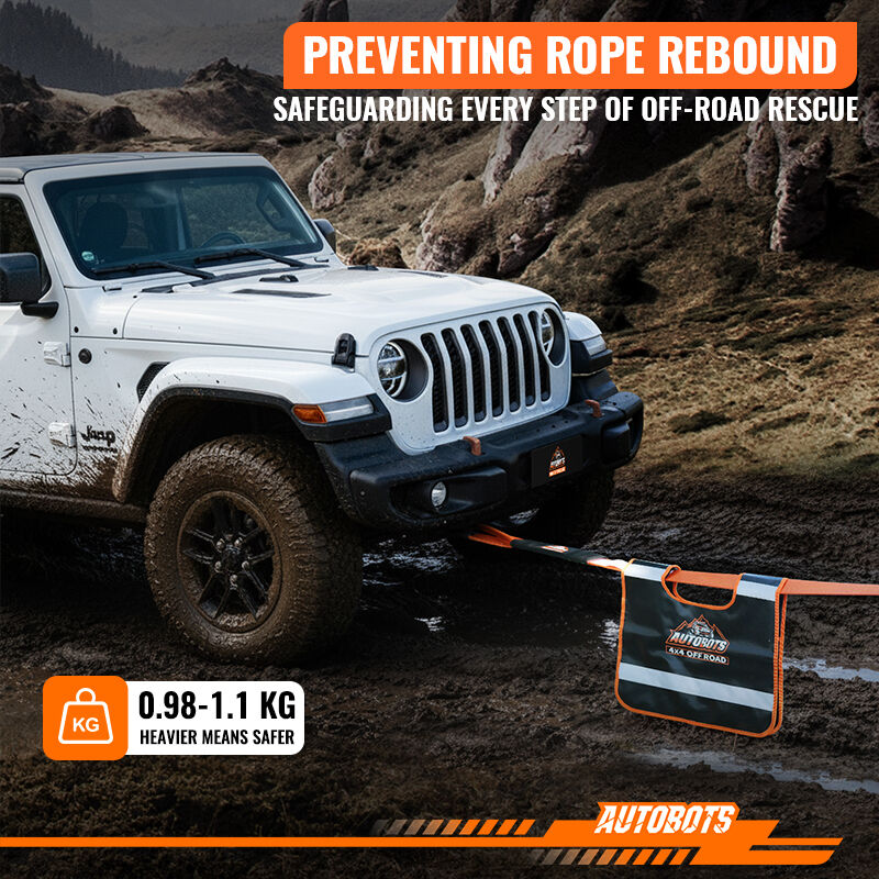 winch dampener heavy duty winch rope safety blanket for off road recovery-3