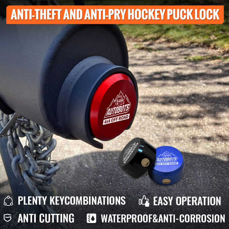 puck lock hidden shackle anti pick round high security trailer padlock-2