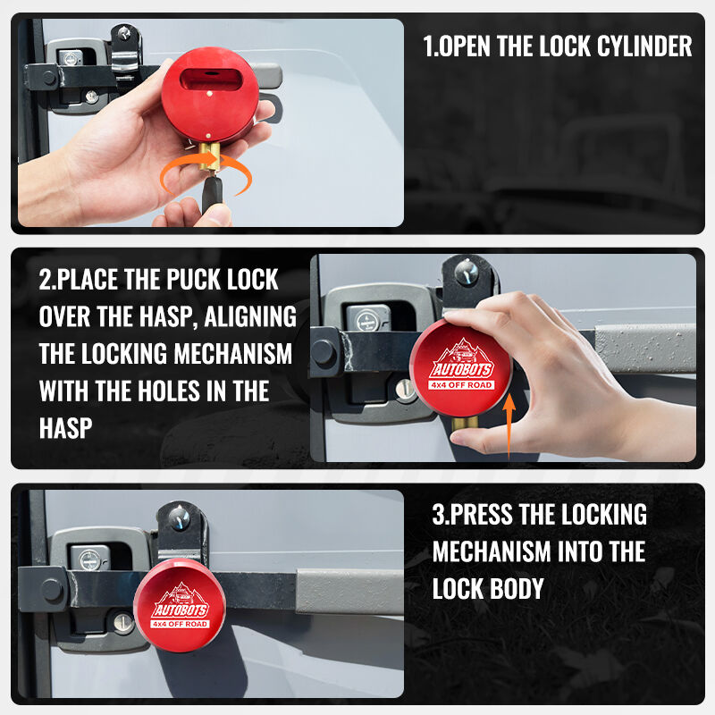 puck lock hidden shackle anti pick round high security trailer padlock-6