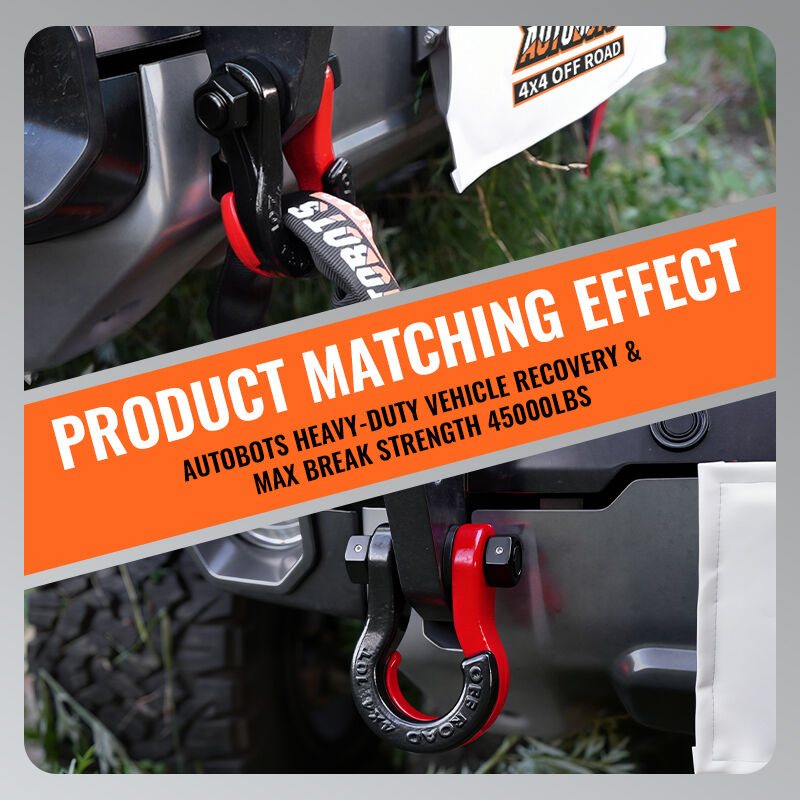 4 tow shackle for 4x4 offroad recovery-5