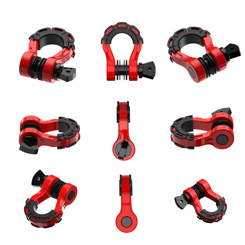 4 tow shackle heavy duty d bow shackle for offroad towing recovery-5