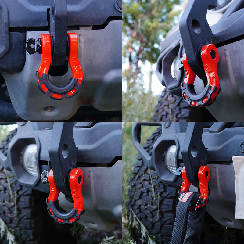 4 tow shackle heavy duty d bow shackle for offroad towing recovery-6