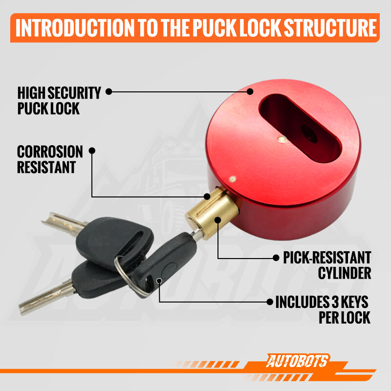 puck lock hidden shackle anti pick round high security trailer padlock-3