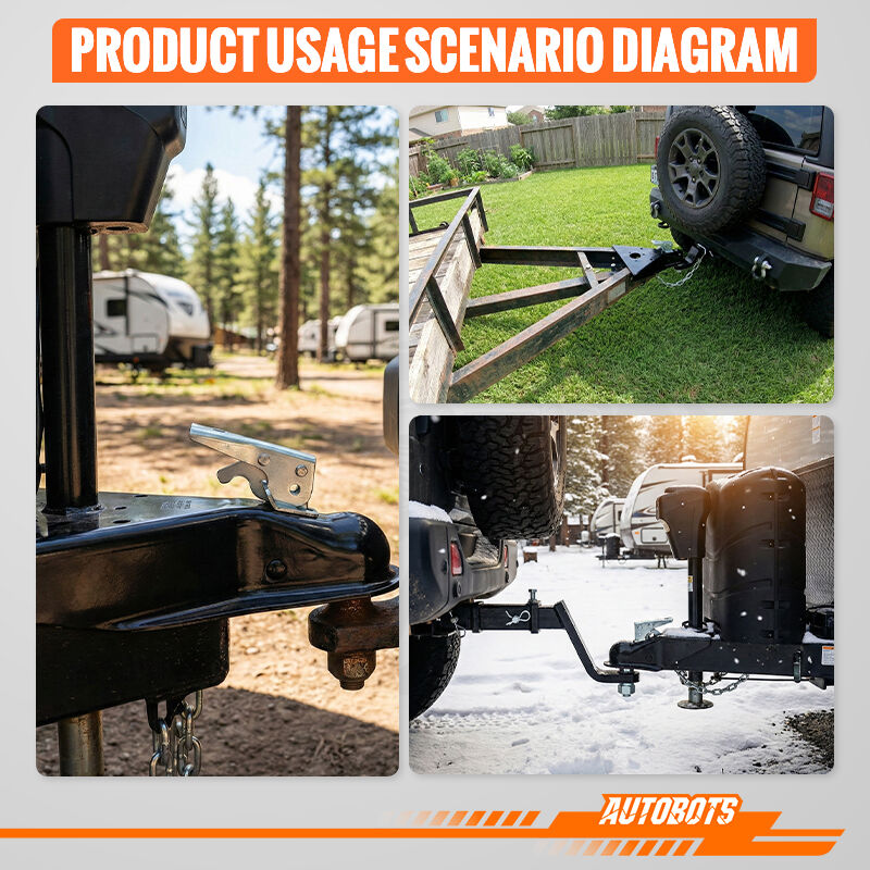 heavy duty a frame trailer coupler 2 inch ball 5000 lbs capacity for trailer-6