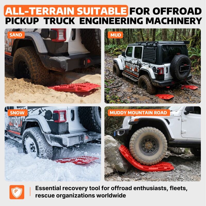 recovery boards 2pcs heavy duty traction boards off road 4x4 mud sand snow-5