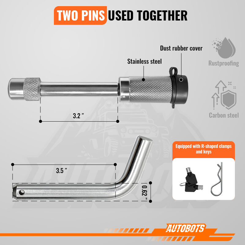 2 adjustable trailer hitch aluminum 8 rise drop 12500lbs ball for truck rv-6