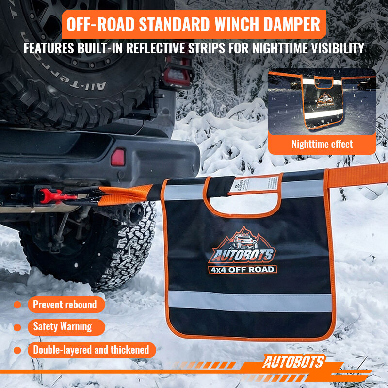 winch dampener heavy duty winch rope safety blanket for off road recovery-4