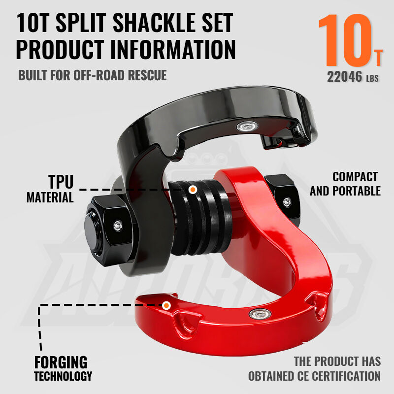 4 tow shackle for 4x4 offroad recovery-2