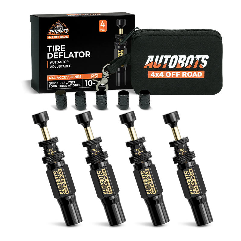 Best Auto Stop Tire Deflator Kit 10-30PSI Brass Adjustable For All Vehicle Tires