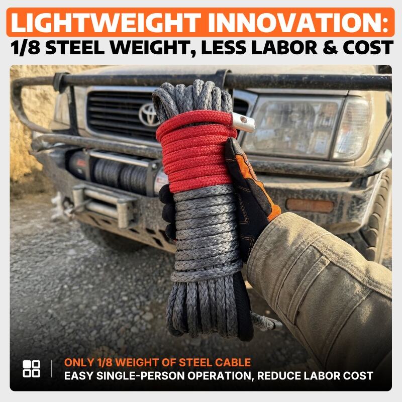 4 inch synthetic winch rope 50ft uhmwpe 7200lbs heavy duty offroad for atv utv-2