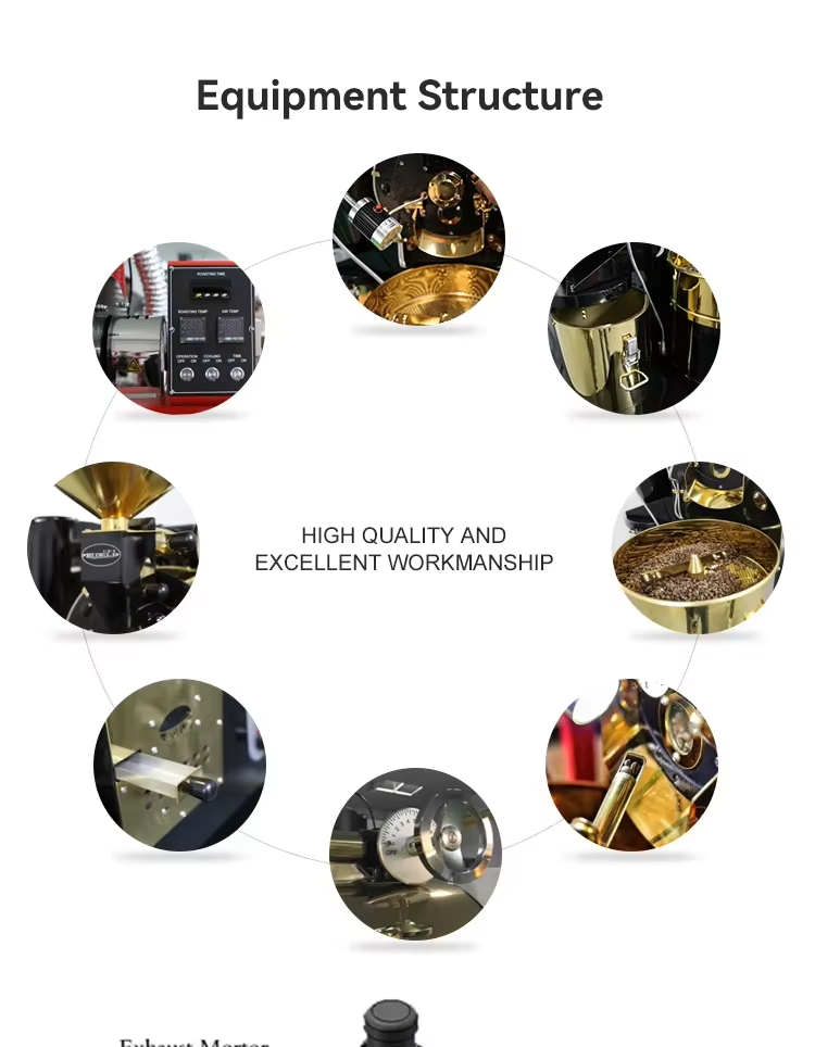 600G Gas Manual Coffee Roaster for Cafe sample roasting machine factory