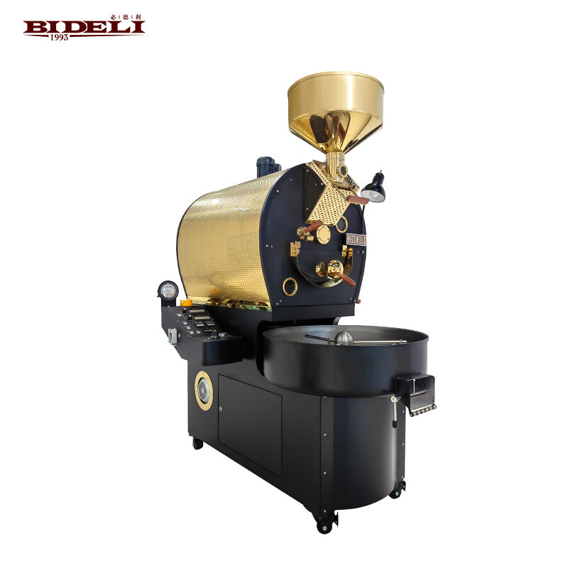 Bideli 15KG gazowa palarnia kawy/maszyna do prażenia kawy z automatycznym podajnikiem i oprogramowaniem Artisan