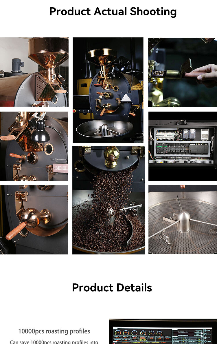 Best quality Bideli 6KG Gas Fully Automatic Coffee Roasting/Coffee Roaster Machine manufacture