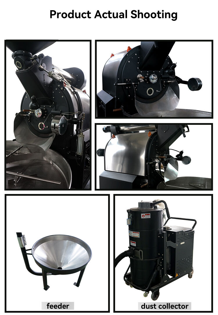 Bideli 30KG Gas Fully Automatic Coffee Beans Roasting/Coffee Roaster Machine Full Hot Air details