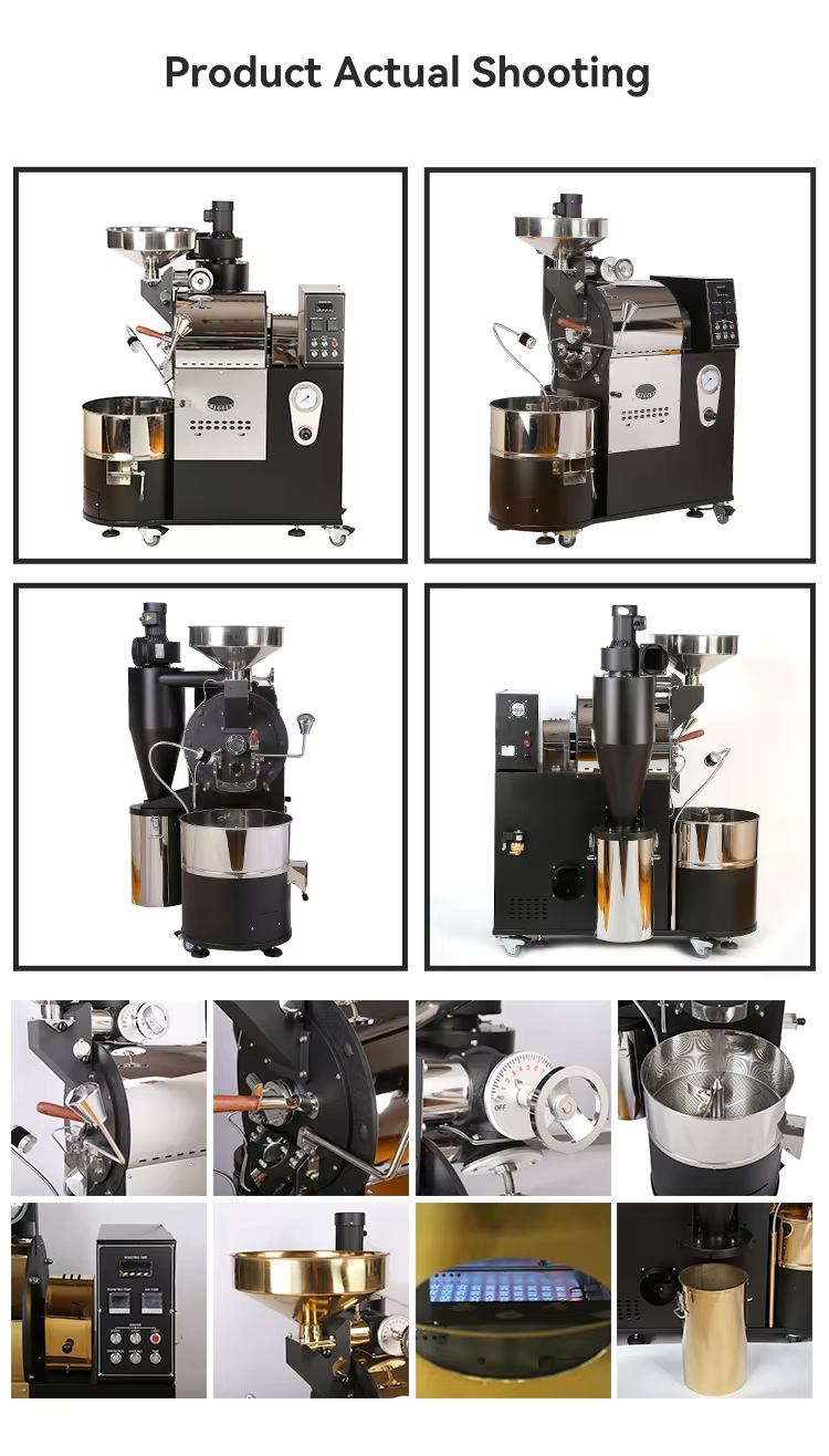 Bideli Professional 3KG Gas Coffee Roaster Machine for commercial used supplier