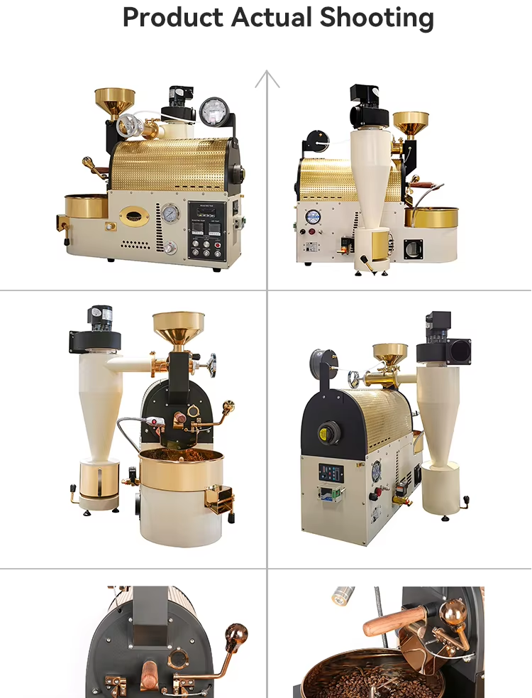 600G Gas Manual Coffee Roaster for Cafe sample roasting machine details
