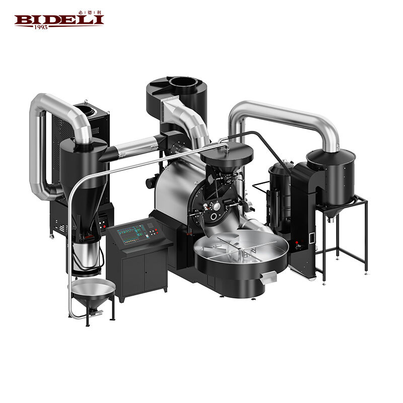 Bideli 30 kg – gazowa, w pełni automatyczna maszyna do prażenia ziaren kawy / palarnia kawy z półgorącym powietrzem