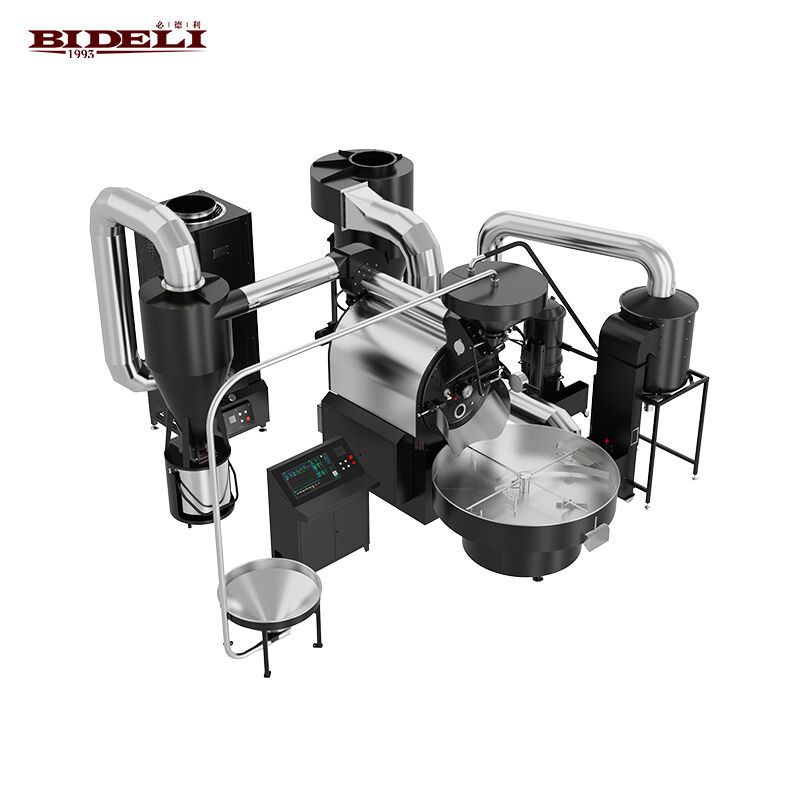 Bideli 30 kg gazowy w pełni automatyczny piec do prażenia ziaren kawy/maszyna do prażenia kawy z pełnym przepływem gorącego powietrza