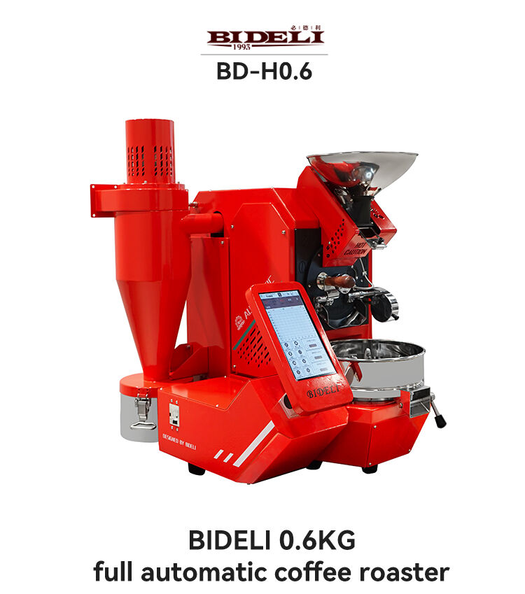 Bideli 600G Gas/Electric Fully Automatic Coffee Roaster/Coffee Roasting Machine factory