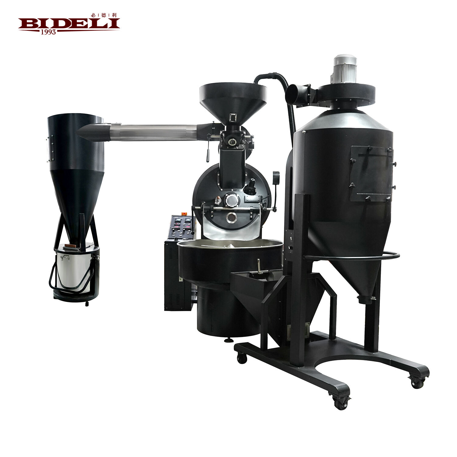 Bideli 20KG Gas type Coffee Roaster/Coffee beans roasting machine with automatic loader & destoner & dust collector factory