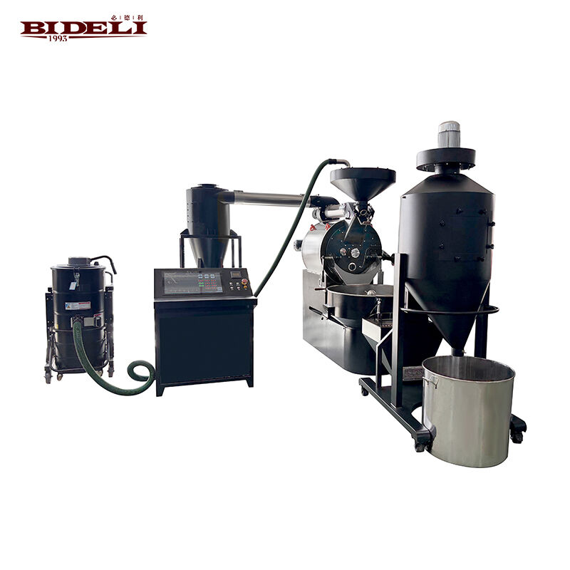 Bideli 20 kg gazowy w pełni automatyczny piec do prażenia ziaren kawy/maszyna do prażenia kawy z automatycznym załadunkiem i odtrząsaczem