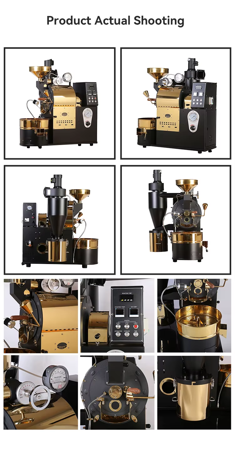 Bideli 2KG high quality coffee bean roaster coffee roasting machine for commercial use manufacture