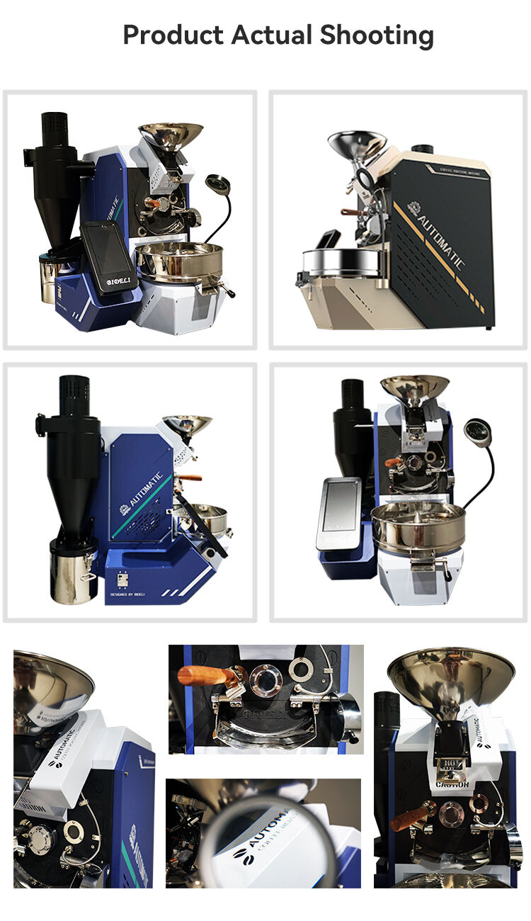 Bideli 1.5KG Gas/Electric Fully Automatic Coffee Roaster/Coffee Roasting Machine supplier