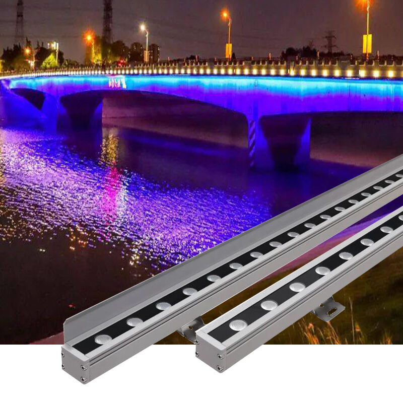 Vattentäta RGBW LED-väggwäsarlampor – DMX512 utomhusbelysning för fasader, hotell och landskap