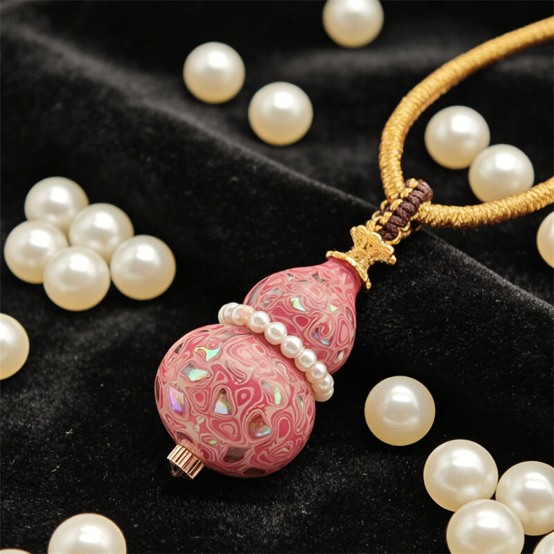 Traditional Chinese Pendant Necklace Handcrafted Braided Cord Jewelry Cultural Gift Necklace
