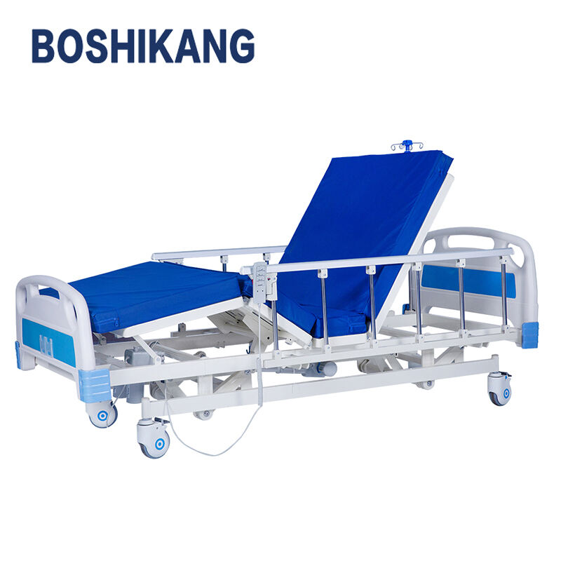 Advanced Electric Medical Bed with Convenient Controls for Patient Comfort