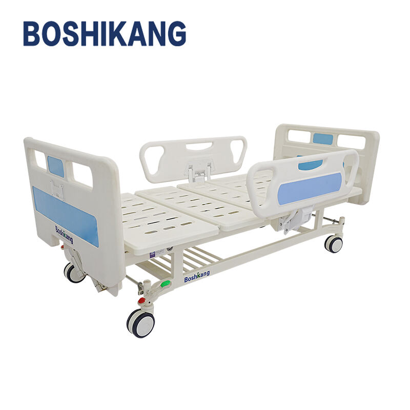 High-Quality 2 Crank Manual Hospital Bed With Side Control System For Patient Care