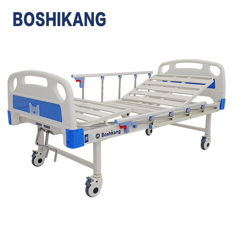 Factory Wholesale Manual 2 Crank Medical Bed Icu And Clinic Hospital Bed For Home