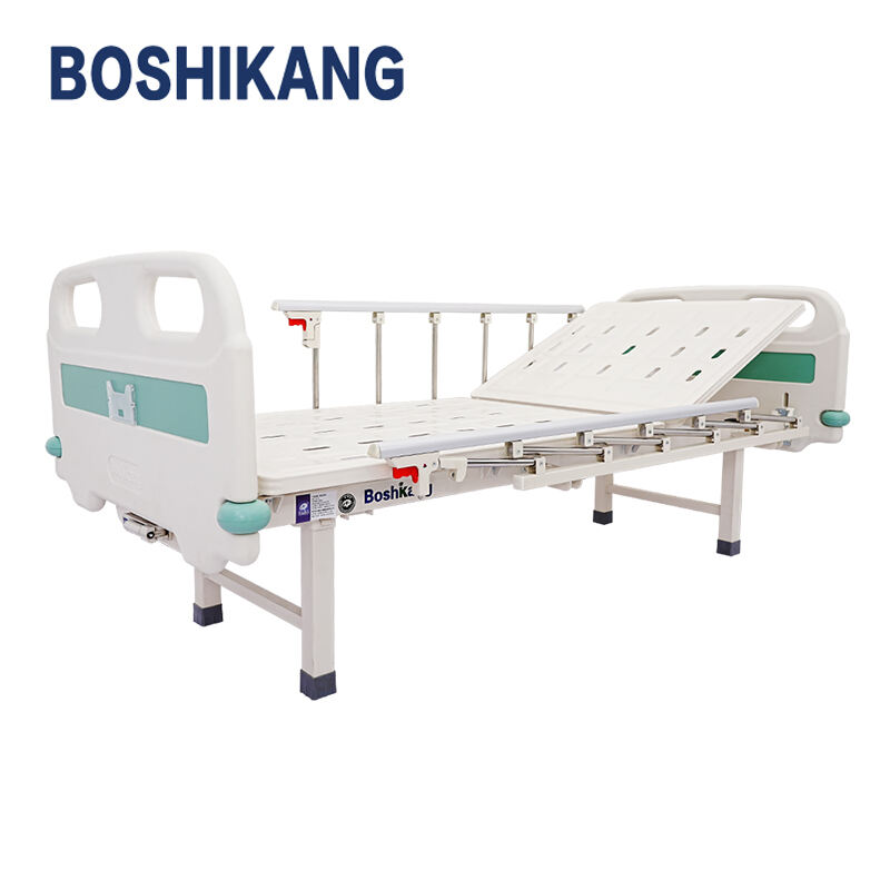 Premium Manual Medical Bed with Adjustable Backrest and Crank Control