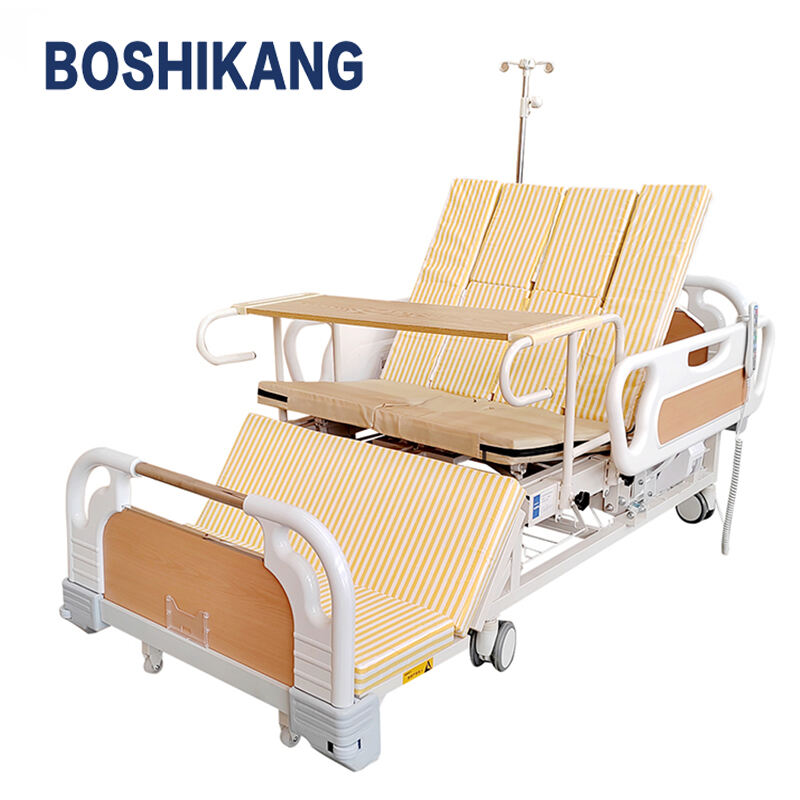 Premium Adjustable Hospital Bed with ABS Side Rails for Home Care