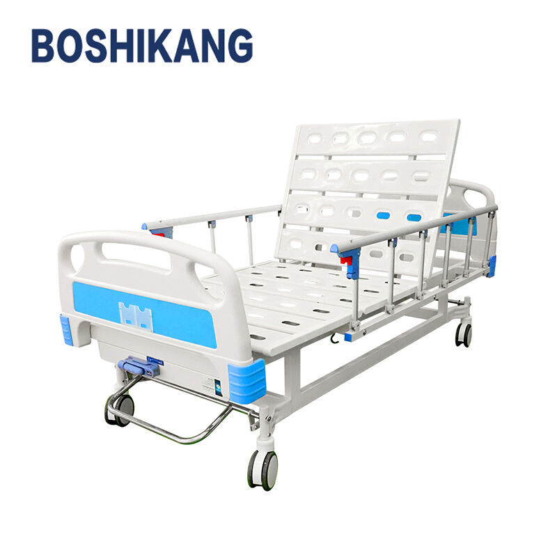 Cost-Effective Manual Hospital Bed with 1 Crank System and Easy-to-Use Controls