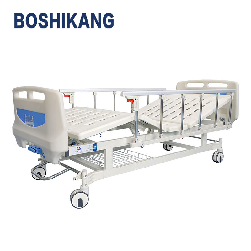 Durable and Affordable 2 Crank Manual Hospital Bed for Medical Facilities