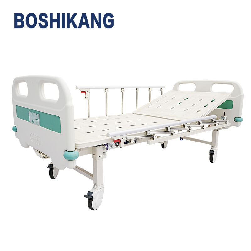 Quality Manual Hospital Bed with Easy-to-Use Crank Mechanism for Medical Institutions