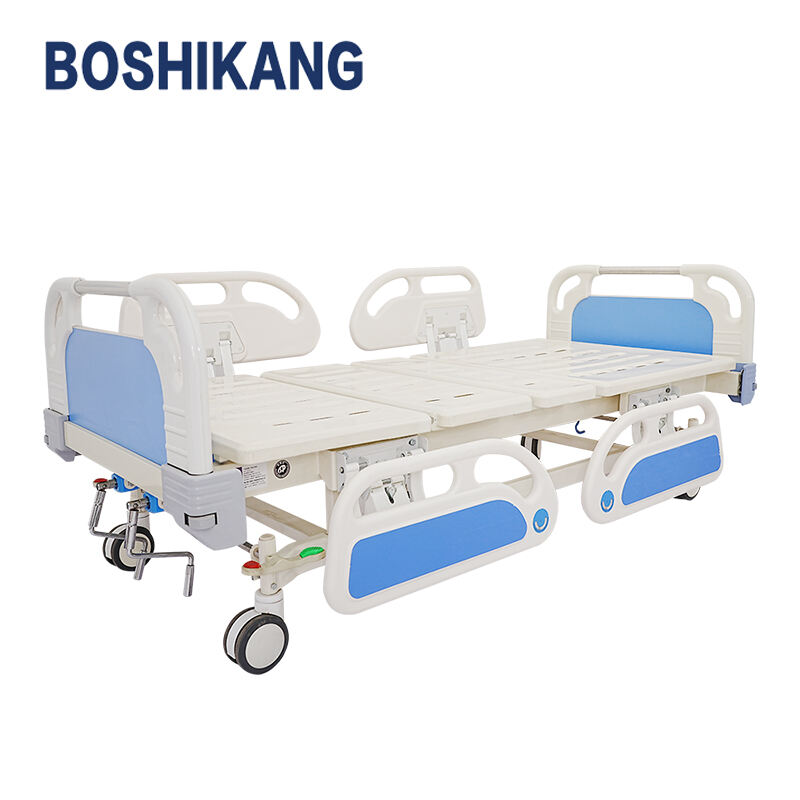 Durable 2 Crank Manual Nursing Bed With ABS Side Rails For Hospital Or Hospital Use