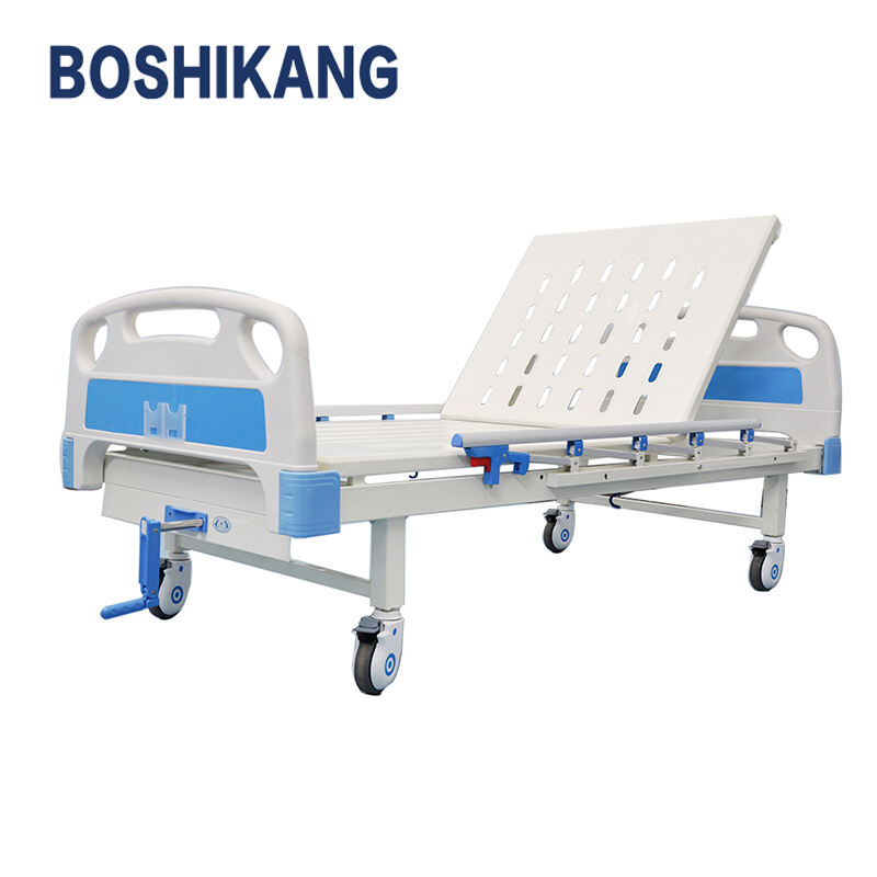 Low Price Manual Medical Bed with Crank Adjustment and Strong Steel Construction