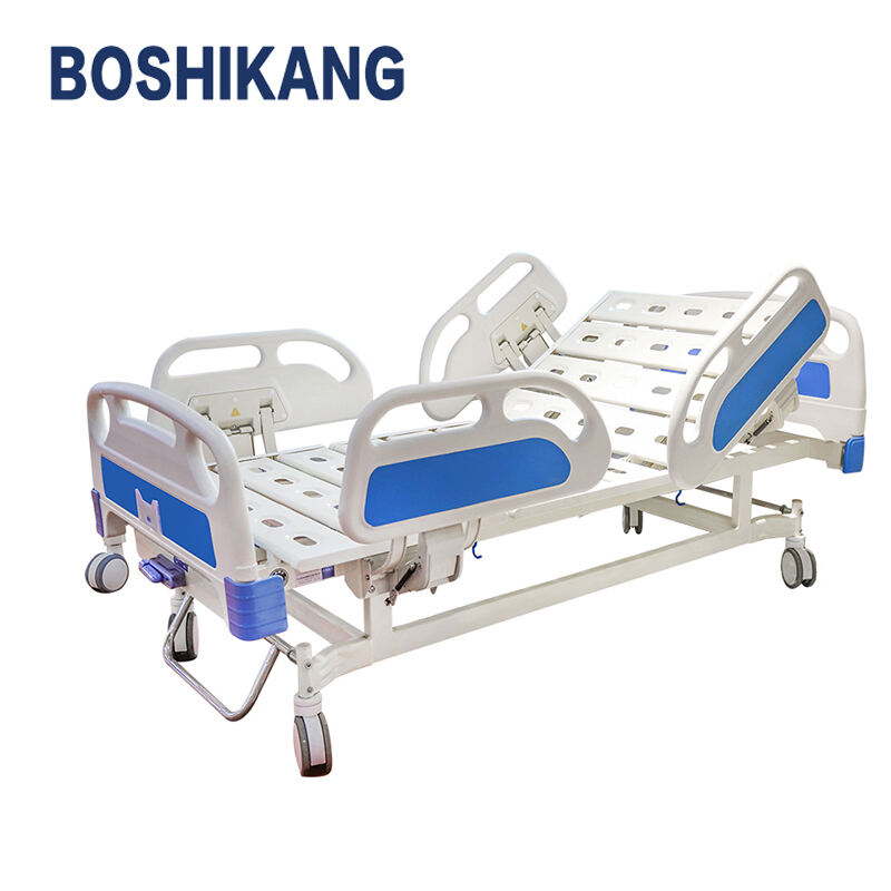 Economical Manual Hospital Bed with Crank Adjustment and Easy-to-Operate Controls